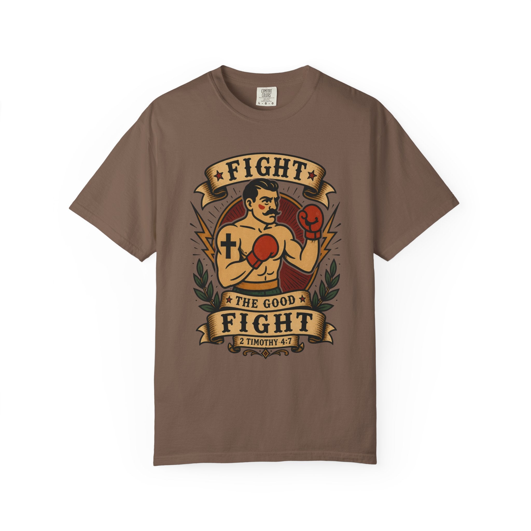 Fight the Good Fight Tee — Christian Tattoo Shirt