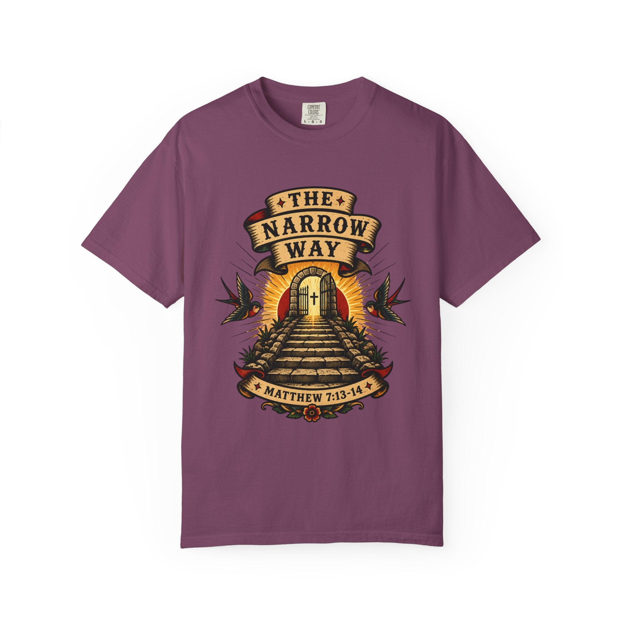 The Narrow Way Tee — Christian Tattoo Shirt