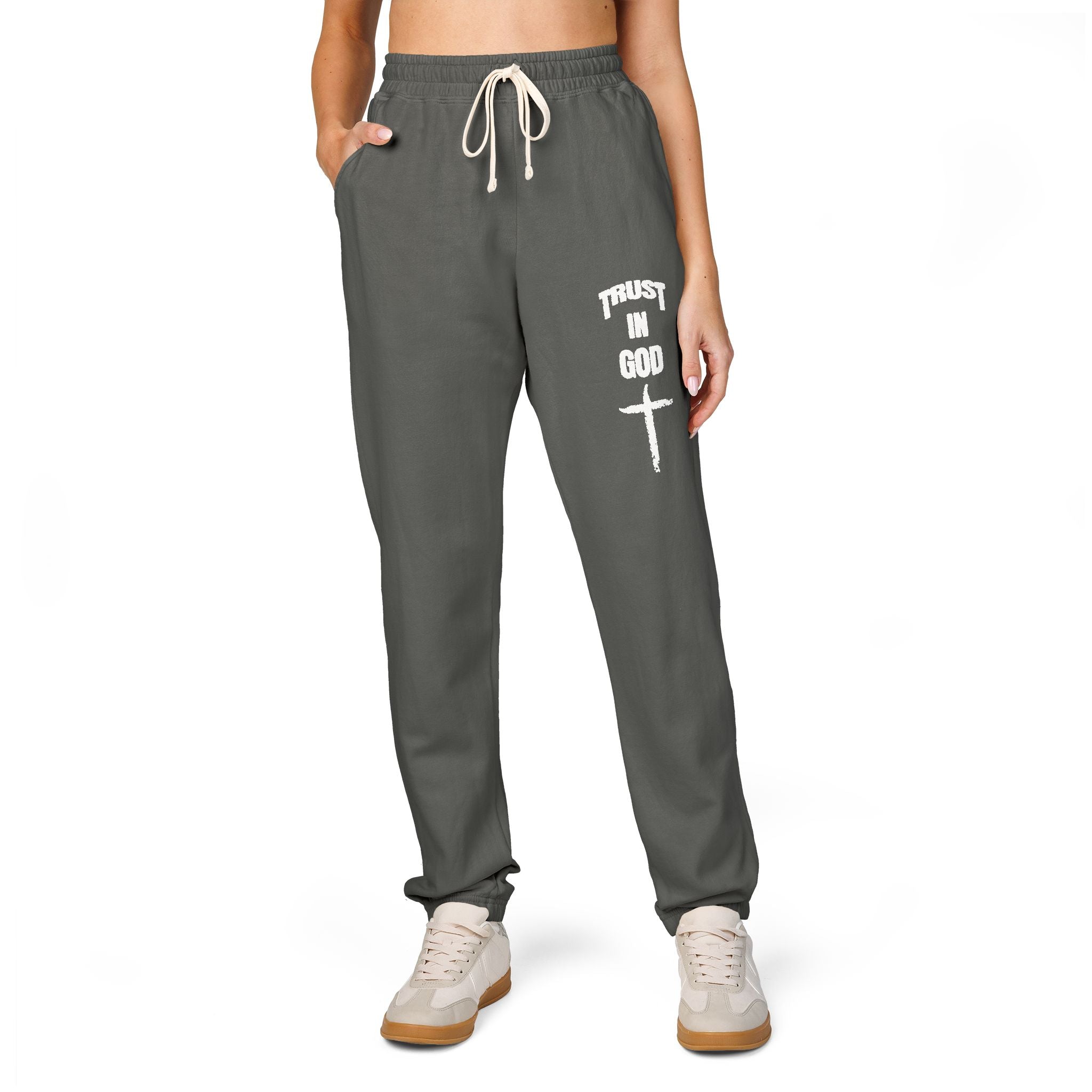 Trust in God Sweatpants — Faith-Based Fleece Joggers