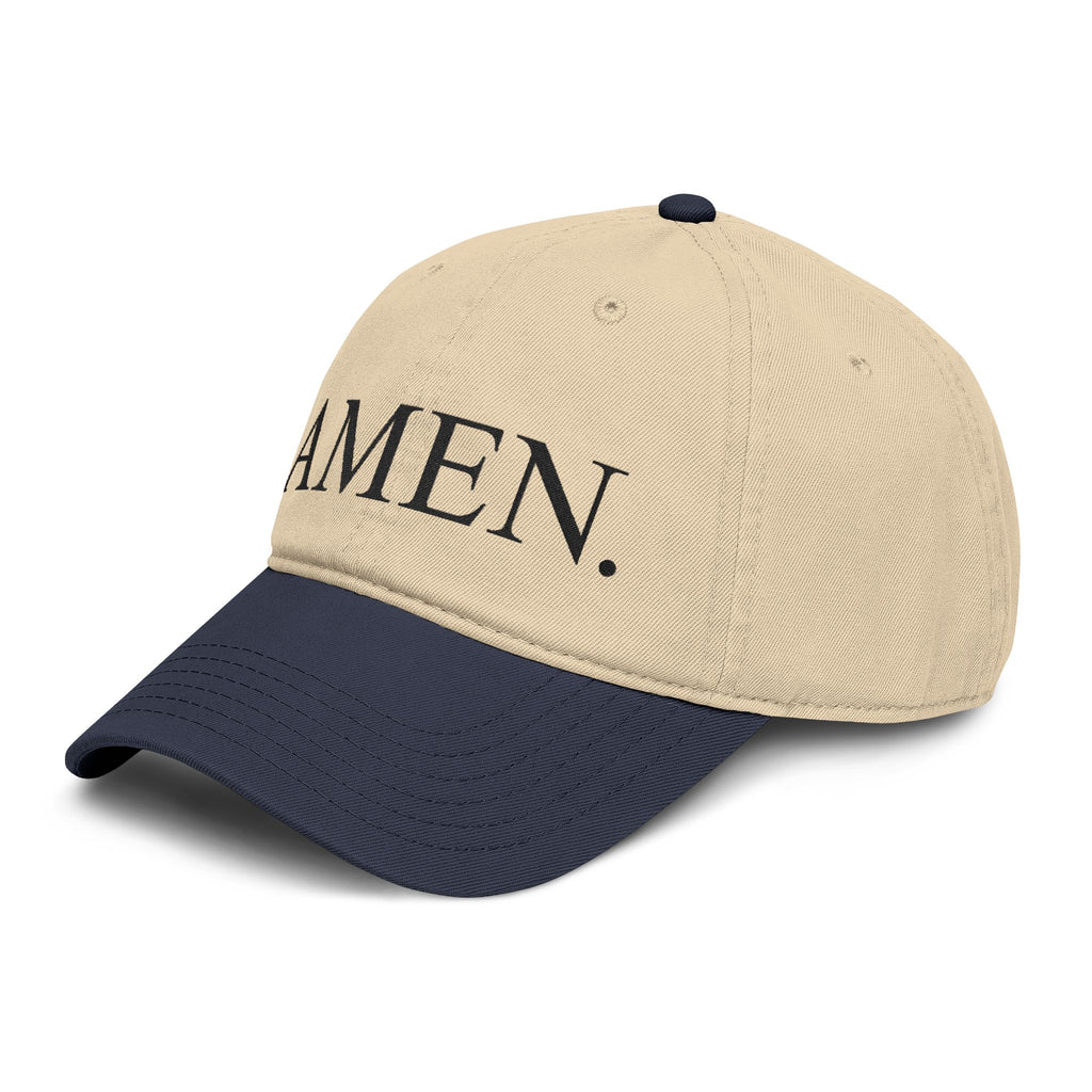 AMEN. Hat — Garment Washed Vintage Christian Baseball Cap | Embroidered Faith Hat