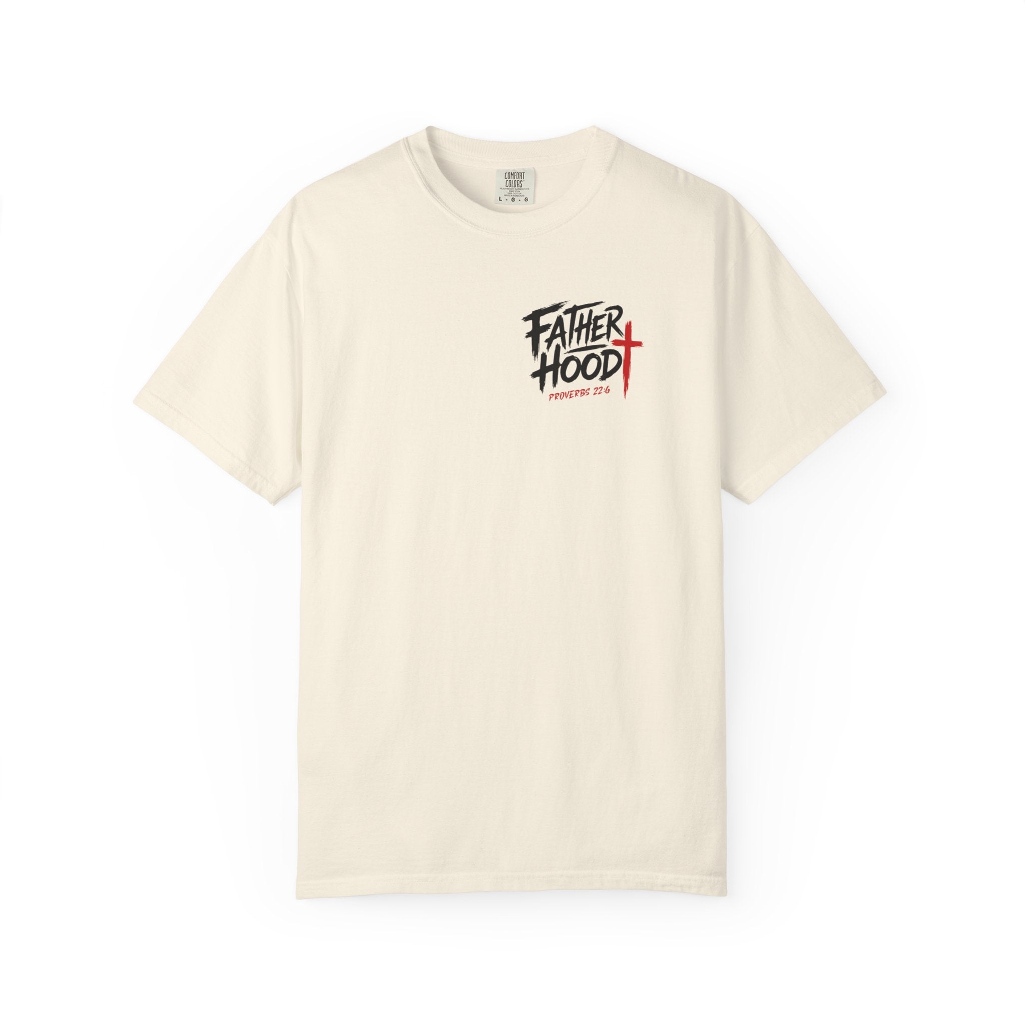 Fatherhood is Kingdom Work T-Shirt — Comfort Colors Christian Dad Tee | Proverbs 22:6