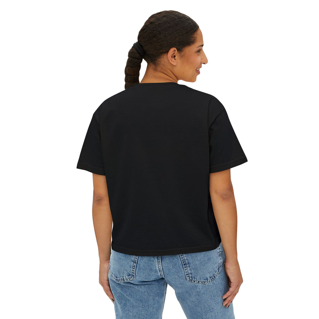 YAHWEH Hebrew Boxy Crop Tee — Women's Christian Shirt | Name of God Comfort Colors
