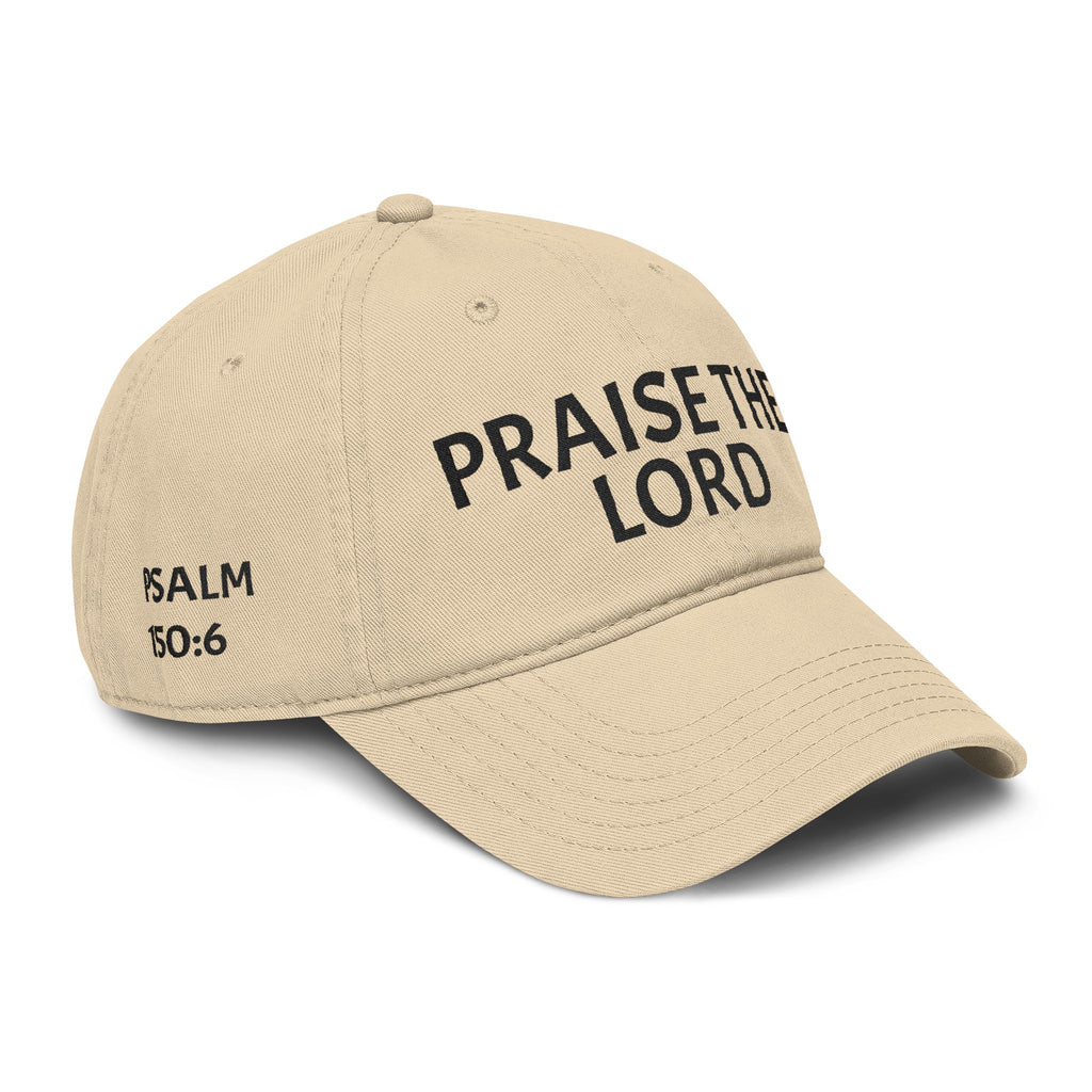 Praise the Lord Hat — Psalm 150:6 Embroidered Two-Tone Dad Cap