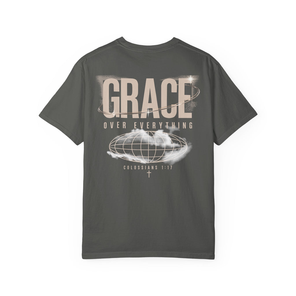 Grace Over Everything Tee — 2010s Streetwear Colossians 1:17 Comfort Colors T-Shirt