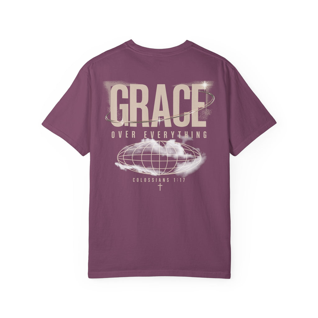 Grace Over Everything Tee — 2010s Streetwear Colossians 1:17 Comfort Colors T-Shirt