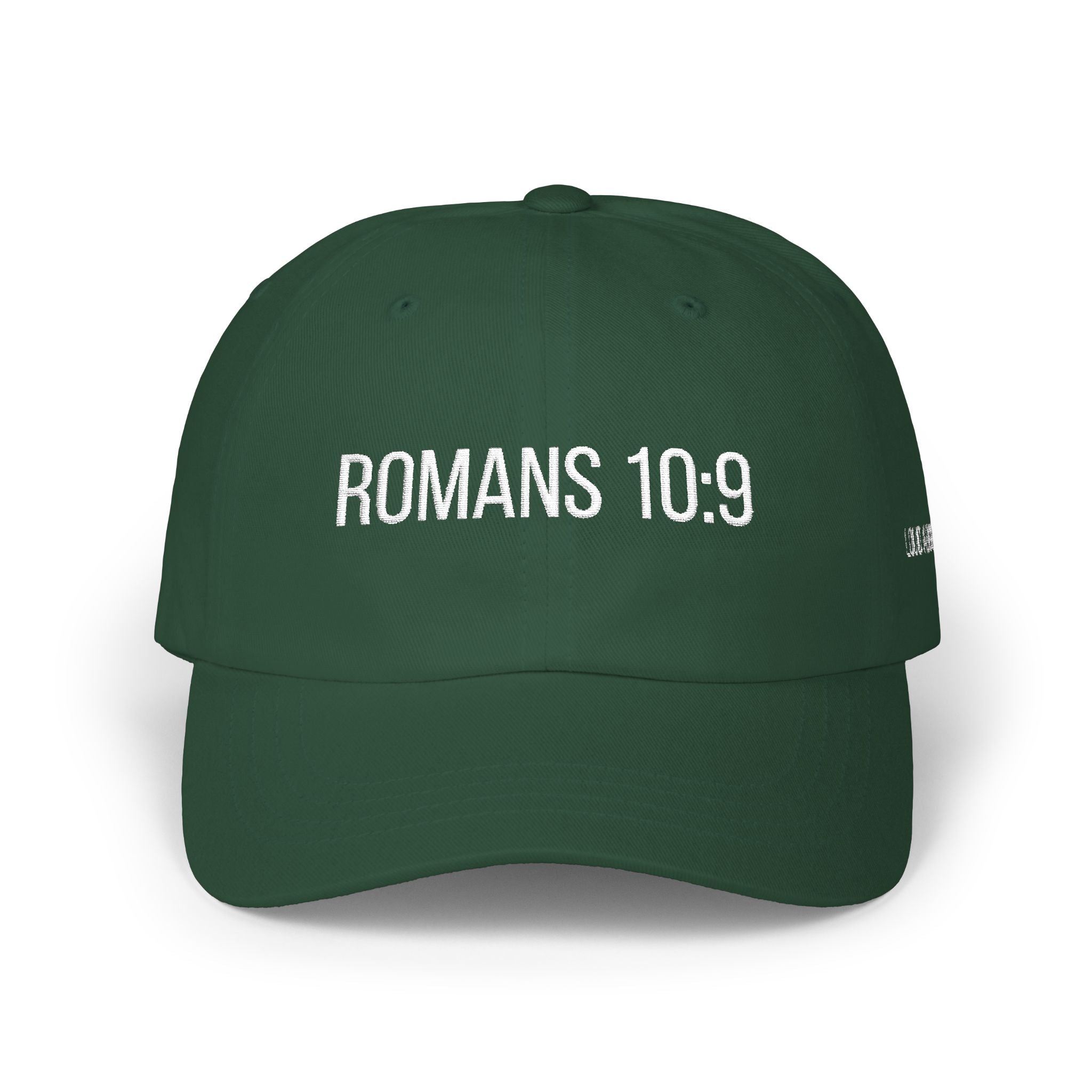 Romans 10:9 Embroidered Dad Hat