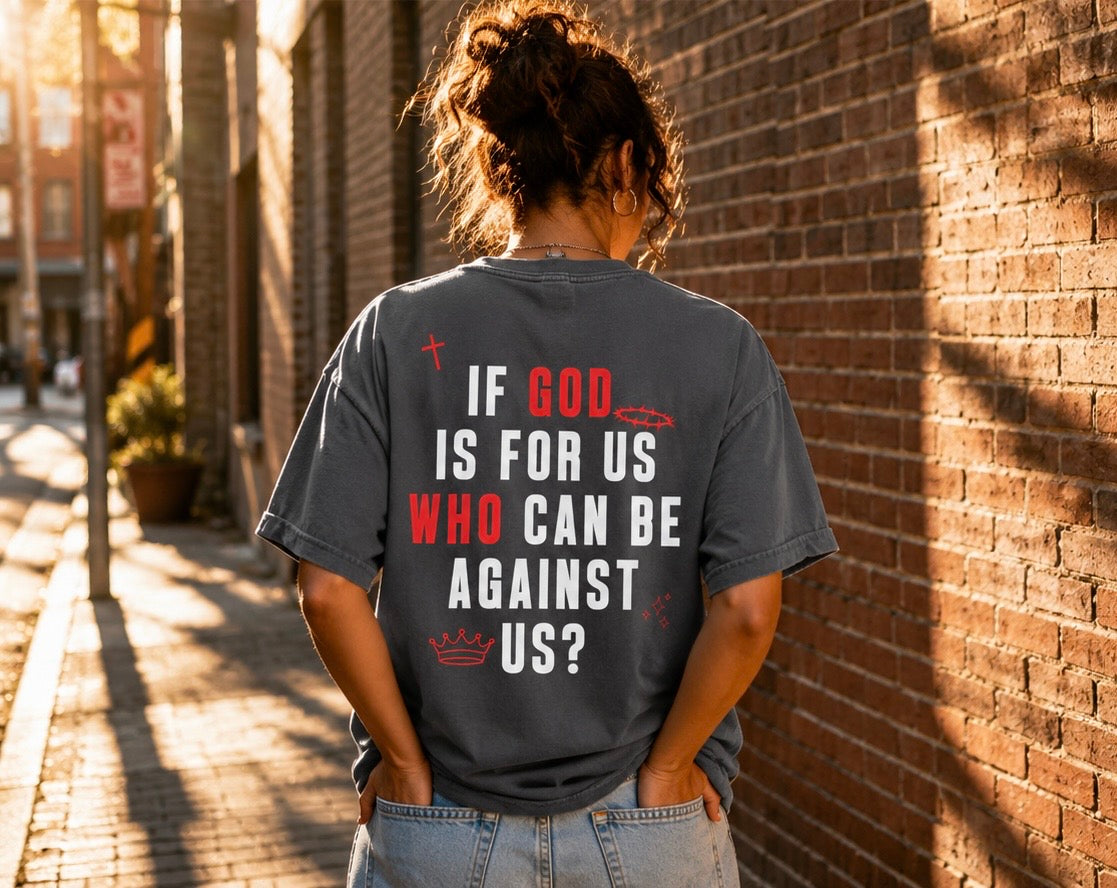 God Always Wins T-Shirt — Women's Comfort Colors 1717 Christian Tee | Romans 8:31
