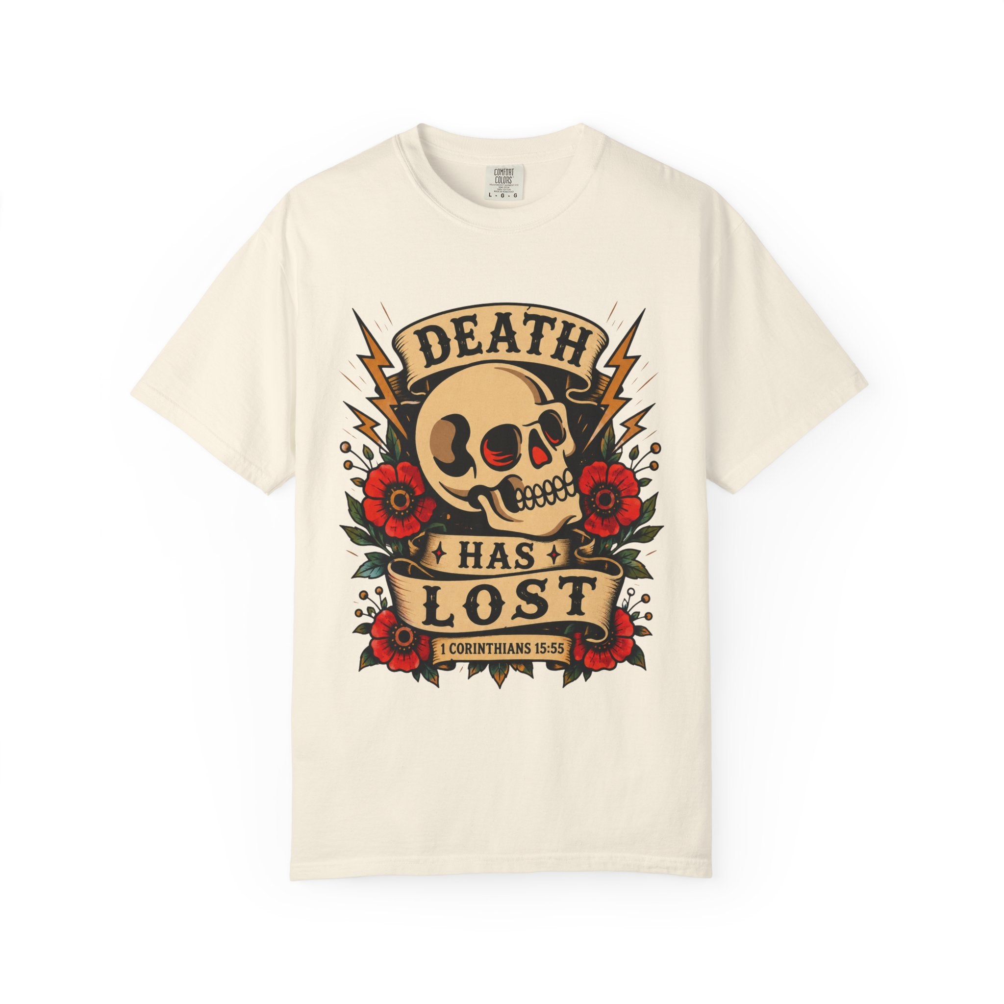 Death Has Lost Tee — Christian Tattoo Shirt