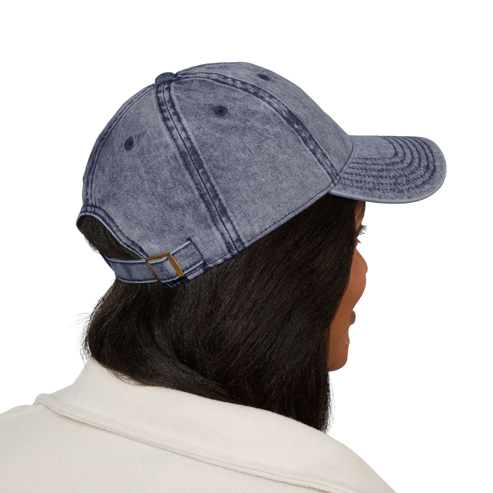 Vintage Cross Dad Hat — Women's Christian Embroidered Cap | Washed Faith Hat