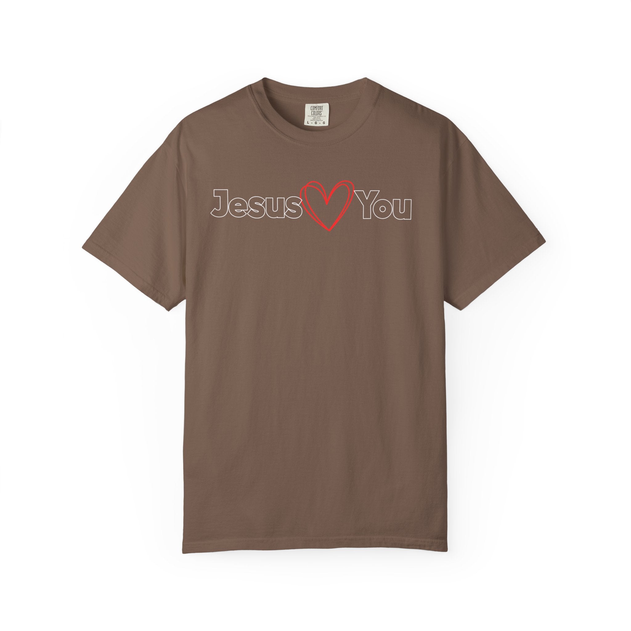Jesus Loves You T-Shirt — Garment-Dyed Christian Tee for Women | John 3:16