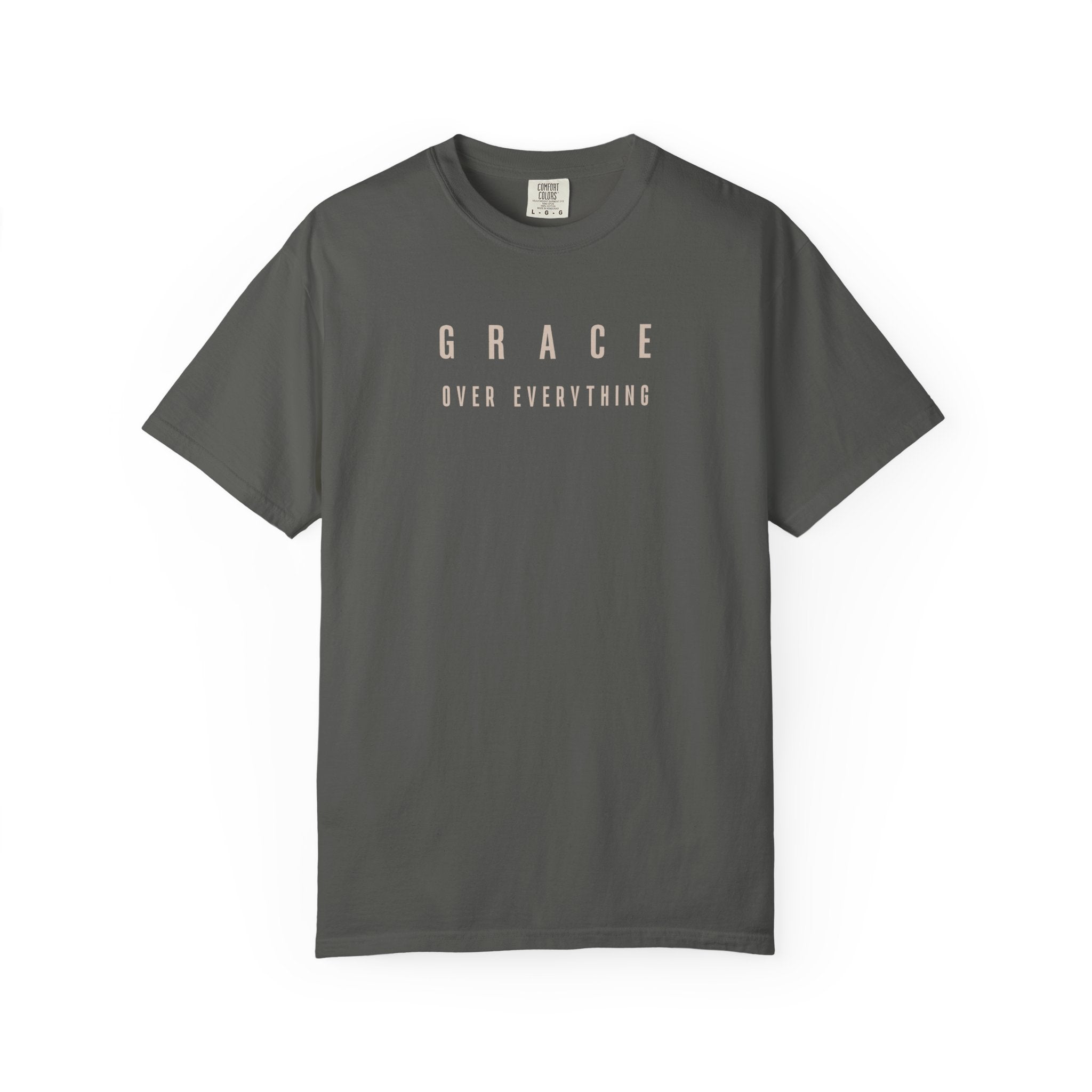 Grace Over Everything Tee — 2010s Streetwear Colossians 1:17 Comfort Colors T-Shirt