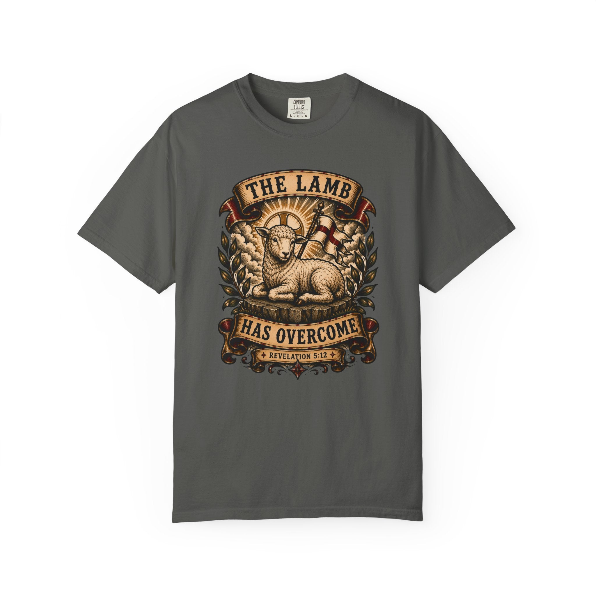 The Lamb Has Overcome Tee — Christian Tattoo Shirt