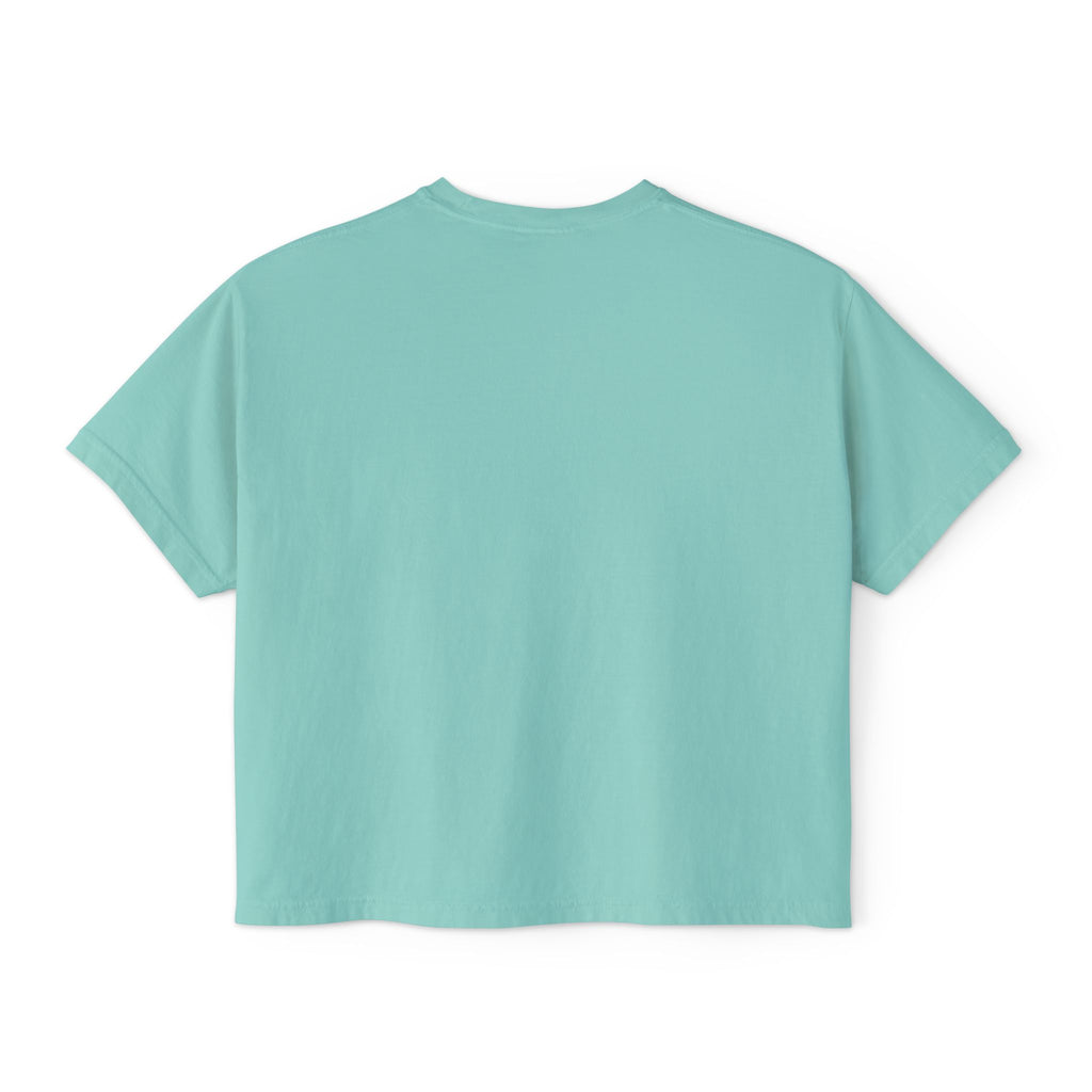YAHWEH Hebrew Boxy Crop Tee — Women's Christian Shirt | Name of God Comfort Colors