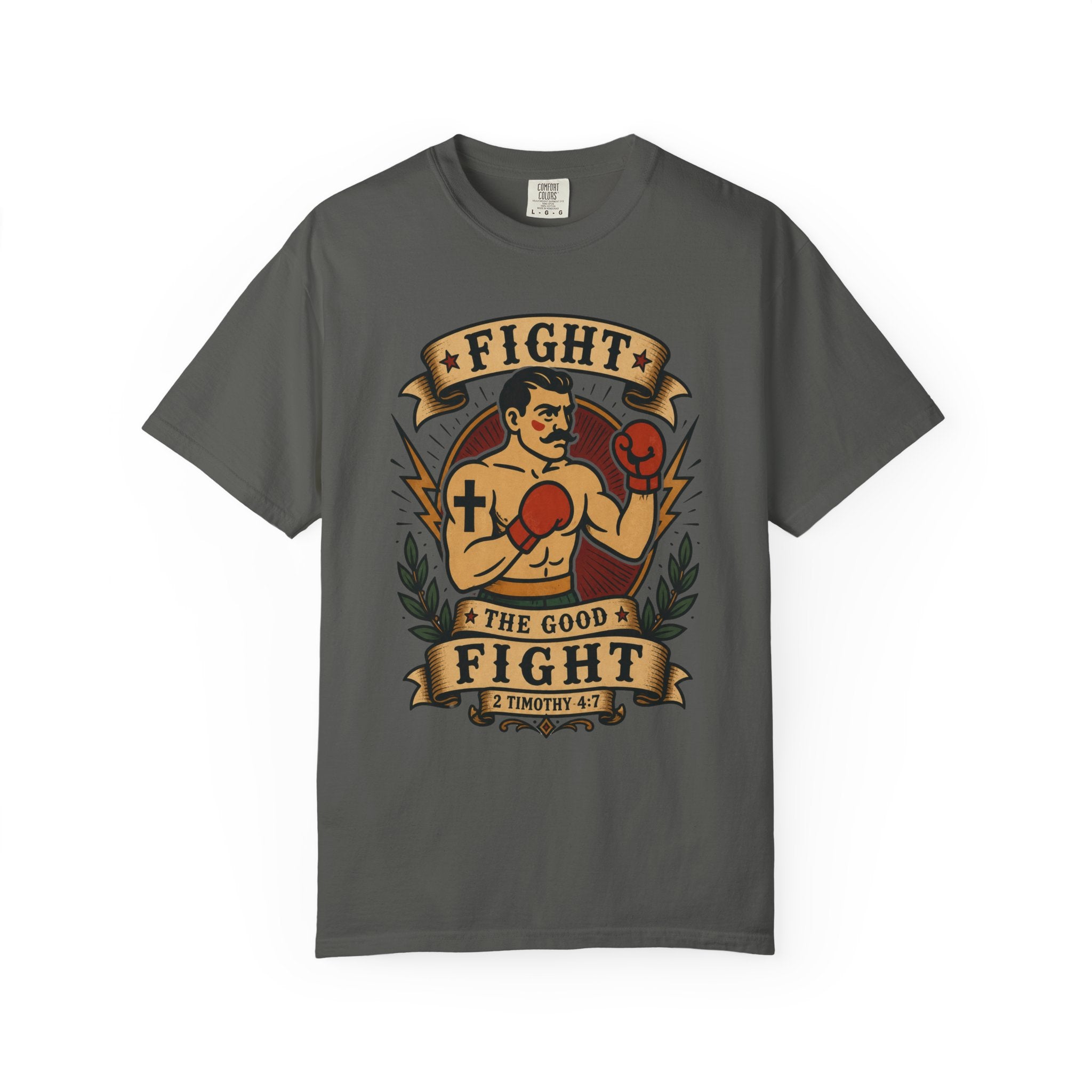 Fight the Good Fight Tee — Christian Tattoo Shirt