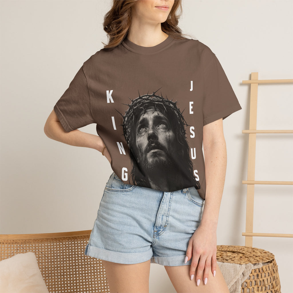 Jesus King T-Shirt — Crown of Thorns Christian Faith Graphic Tee