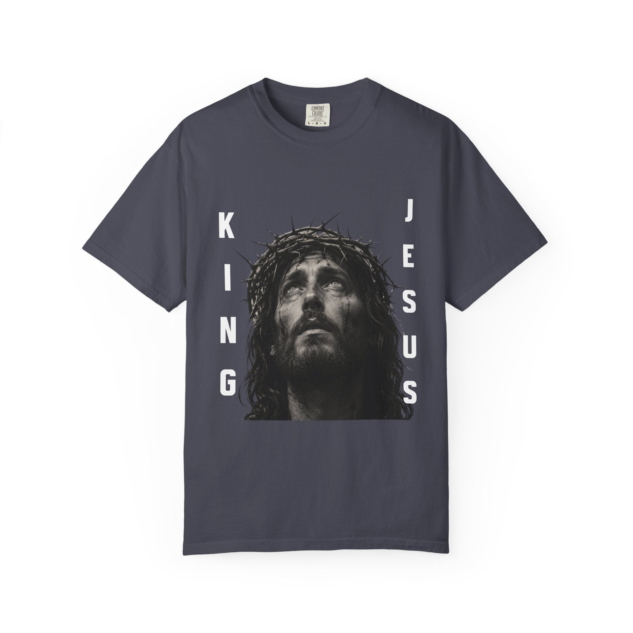 Jesus King T-Shirt — Crown of Thorns Christian Faith Graphic Tee