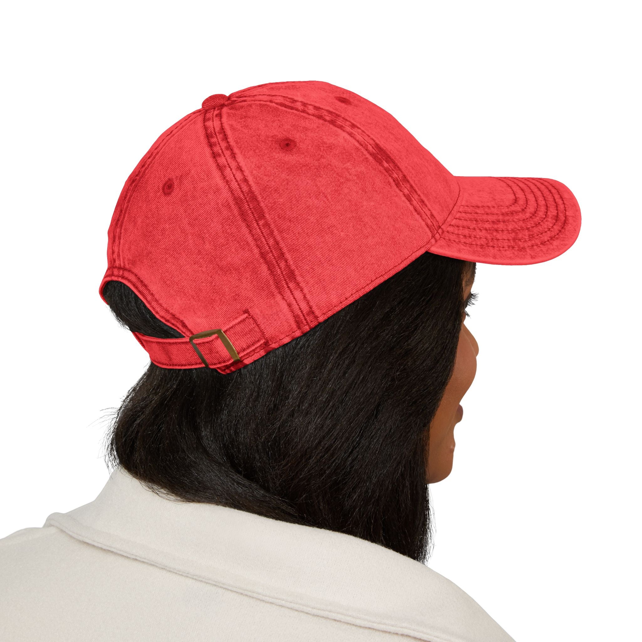 Vintage Cross Dad Hat — Women's Christian Embroidered Cap | Washed Faith Hat