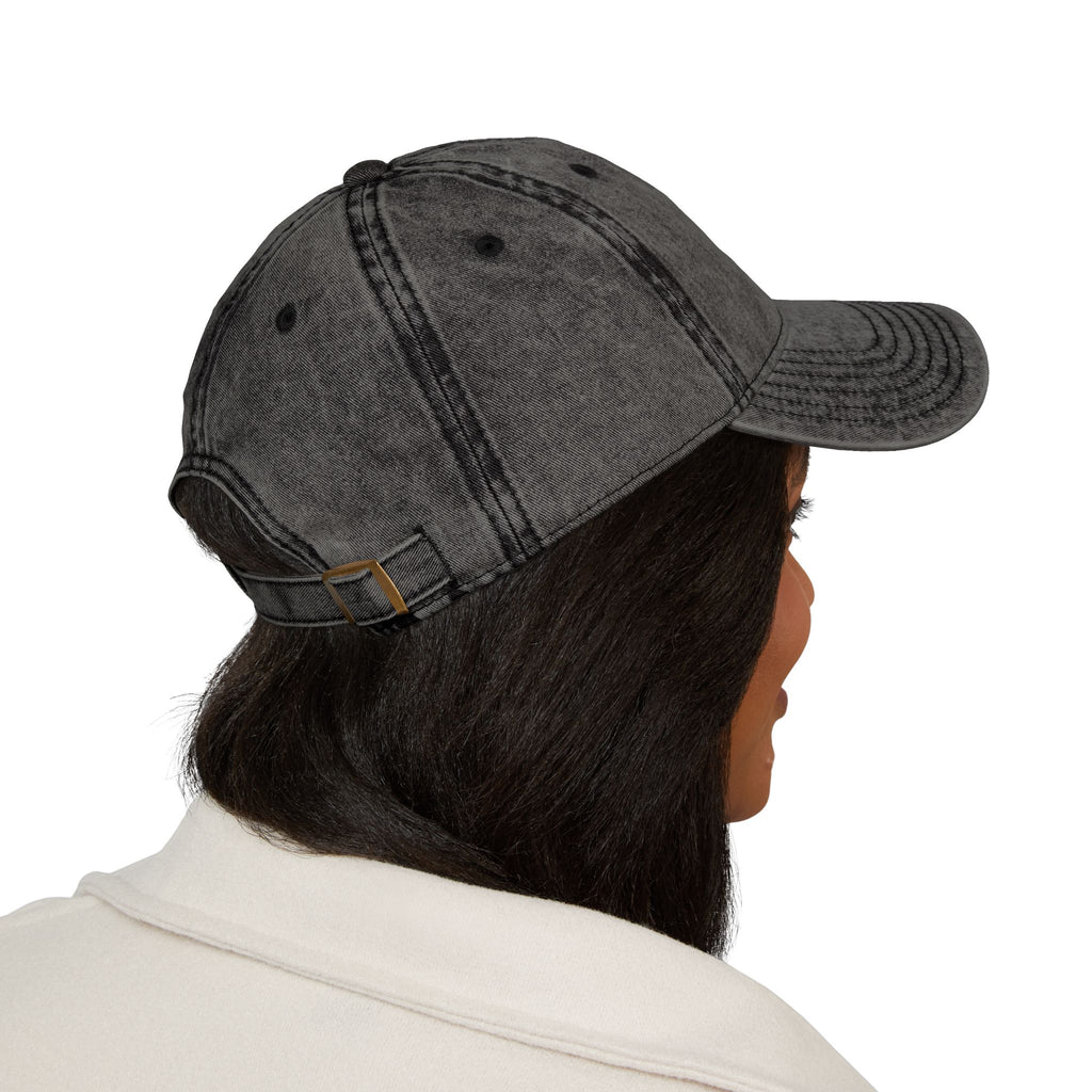 Vintage Cross Dad Hat — Women's Christian Embroidered Cap | Washed Faith Hat