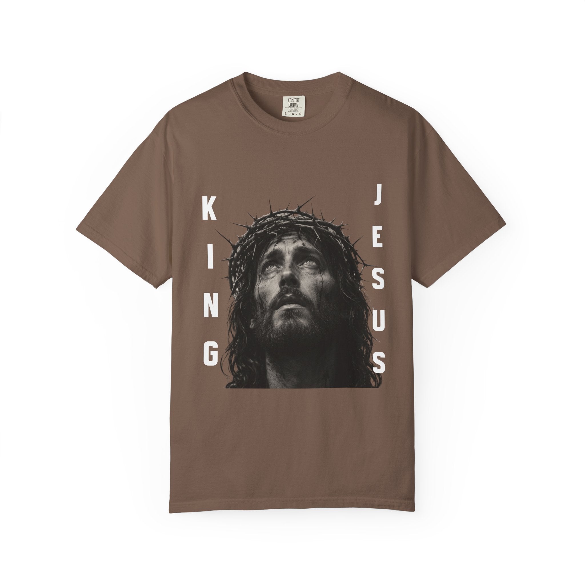 Jesus King T-Shirt — Crown of Thorns Christian Faith Graphic Tee
