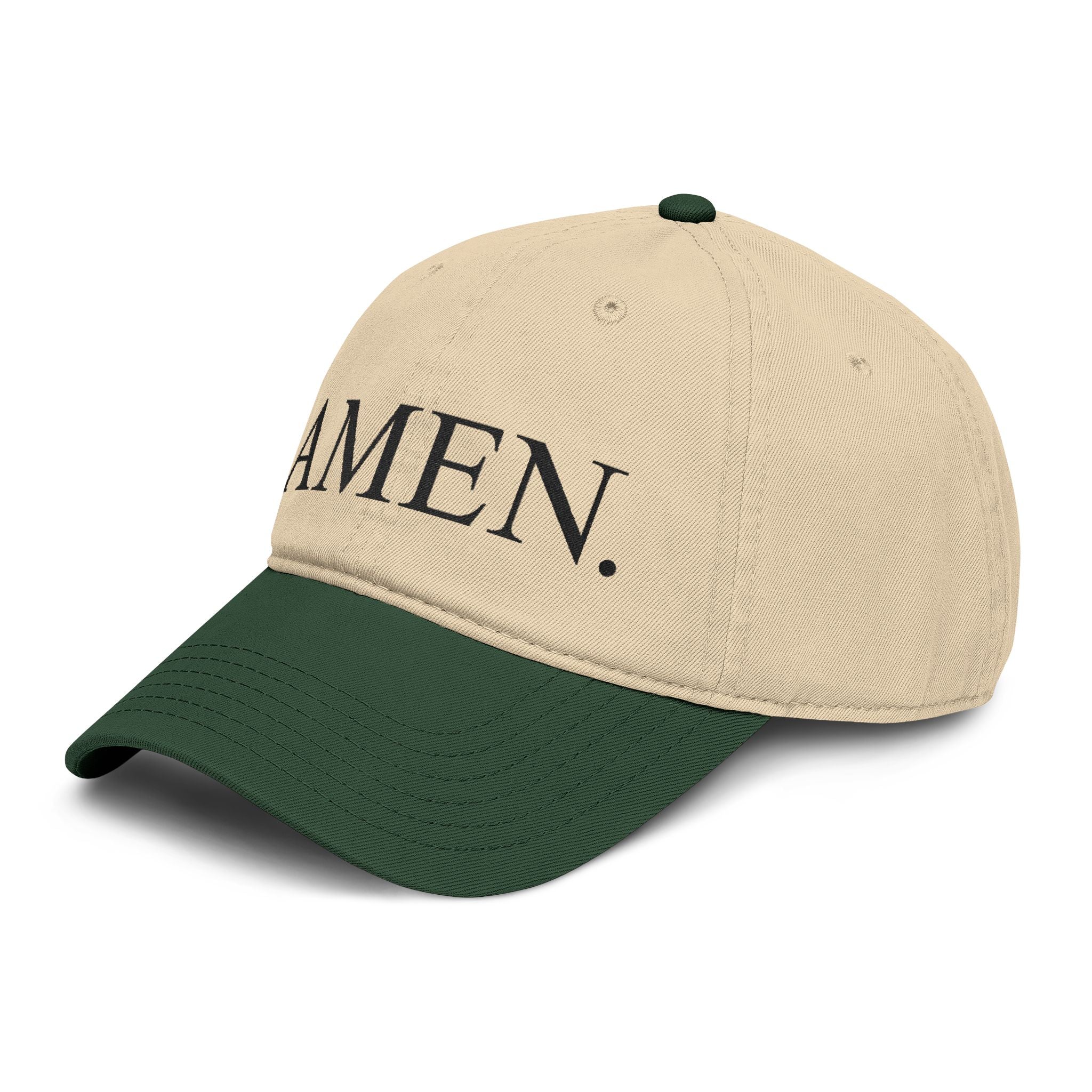 AMEN. Hat — Garment Washed Vintage Christian Baseball Cap | Embroidered Faith Hat