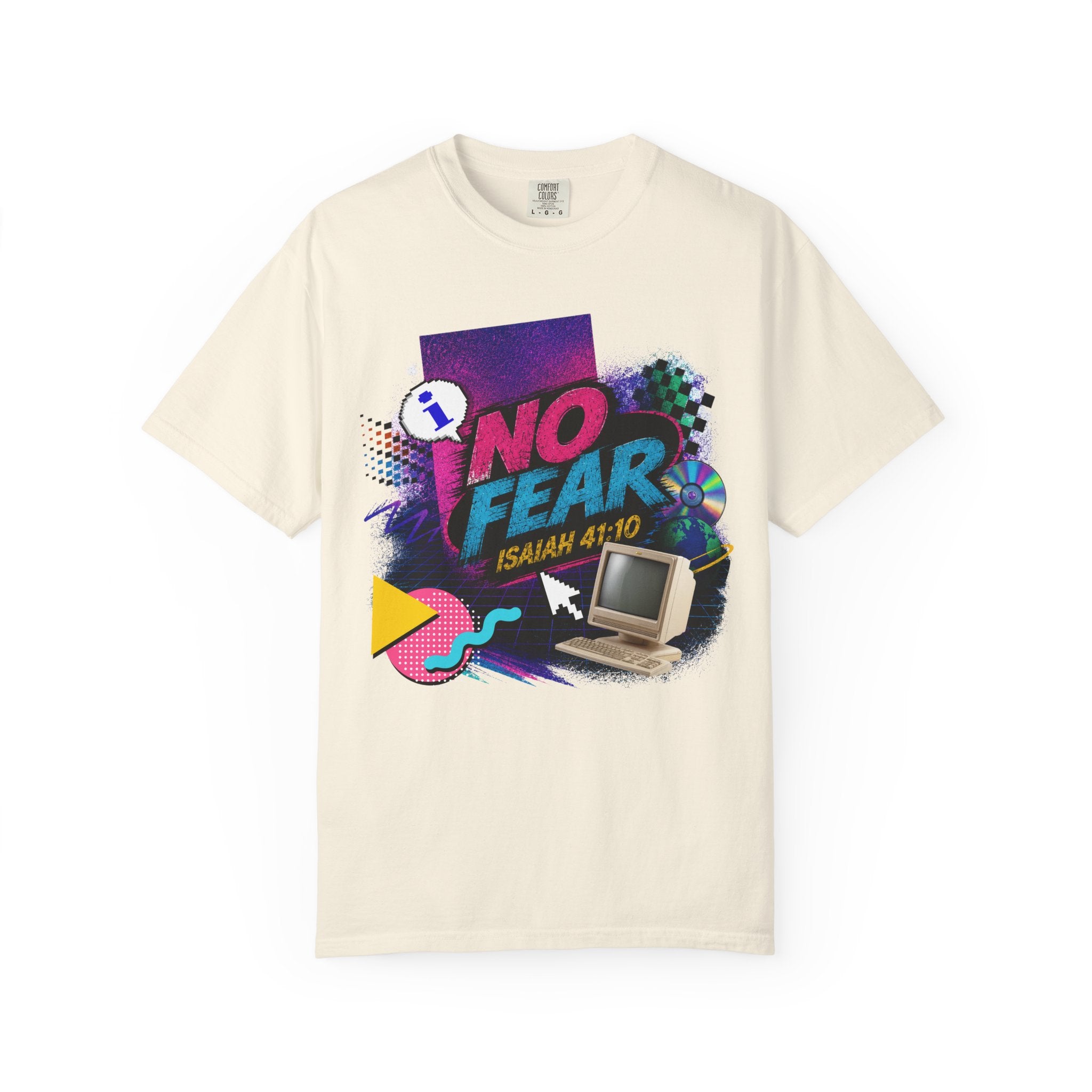 No Fear Tee — Retro 90s Isaiah 41:10 Comfort Colors T-Shirt