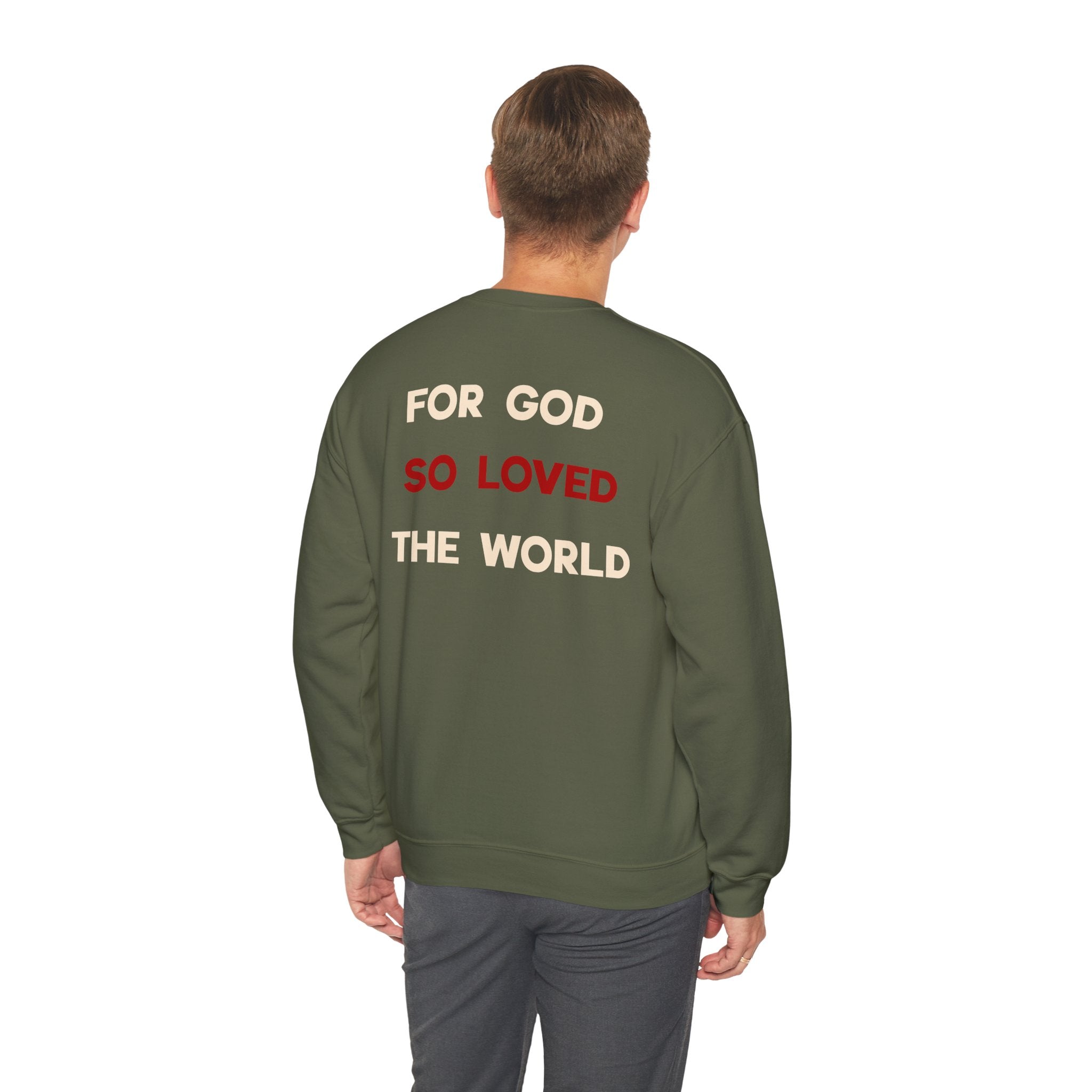 John 3:16 'For God So Loved the World' Sweatshirt — Christian Crewneck