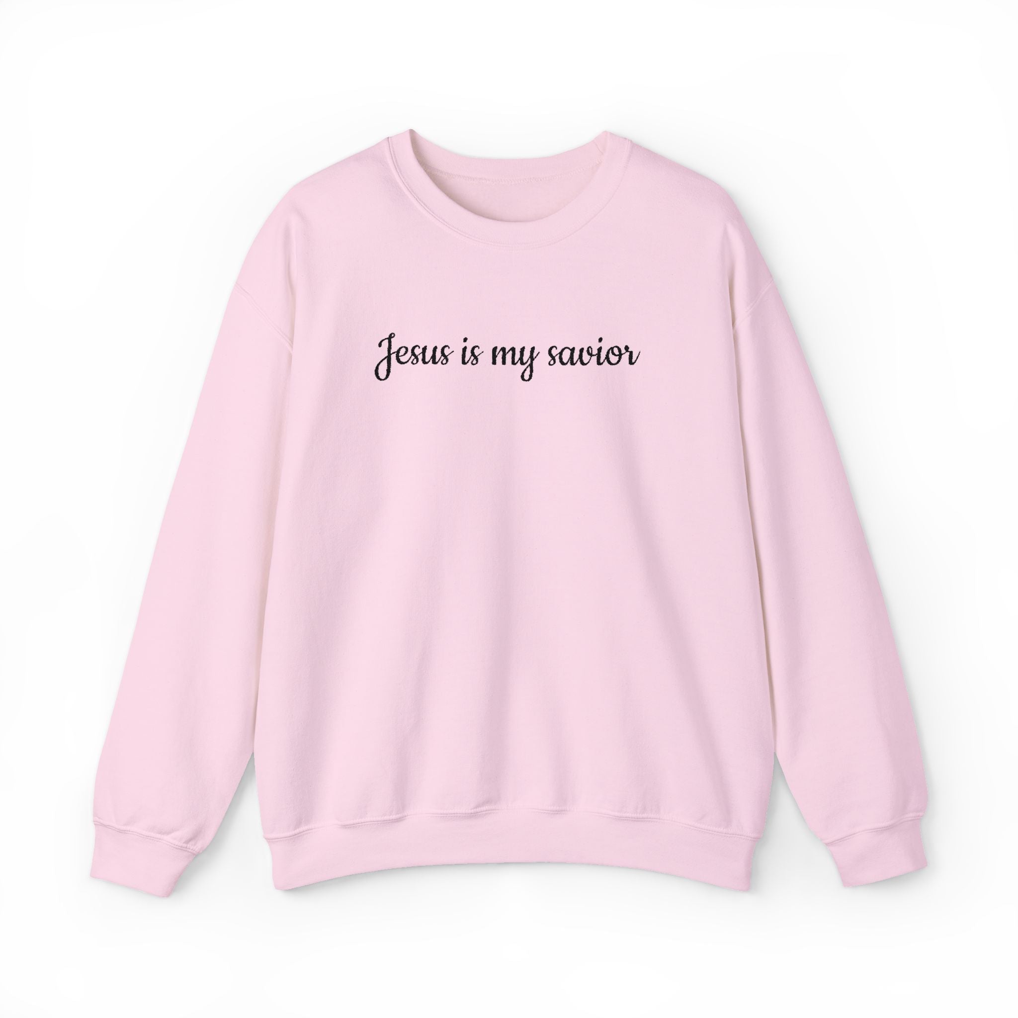 Jesus Is My Savior Embroidery Sweatshirt