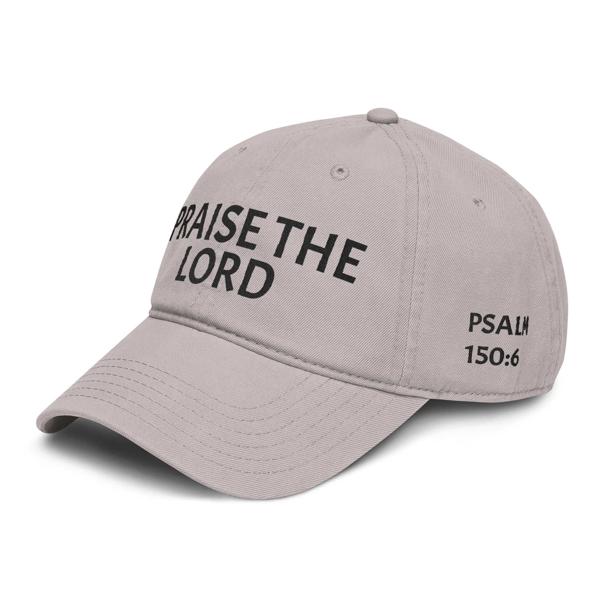 Praise the Lord Hat — Psalm 150:6 Embroidered Two-Tone Dad Cap