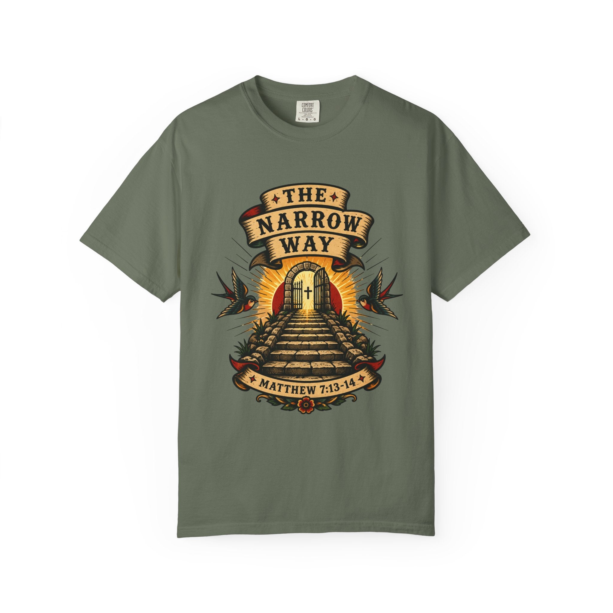 The Narrow Way Tee — Christian Tattoo Shirt