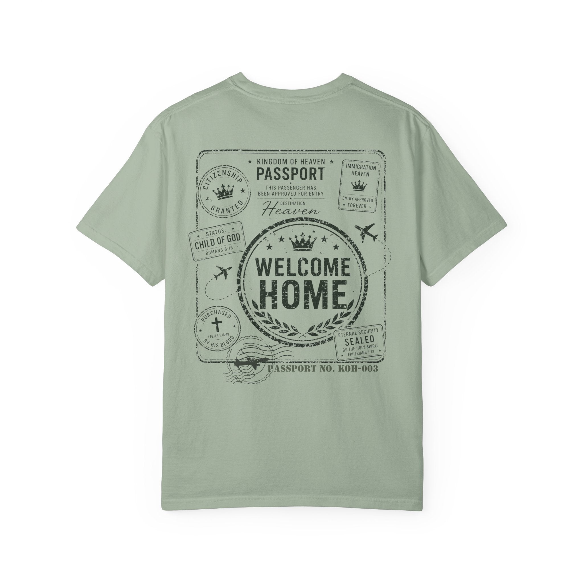 Adopted Tee — Child of God Kingdom of Heaven Passport Comfort Colors T-Shirt