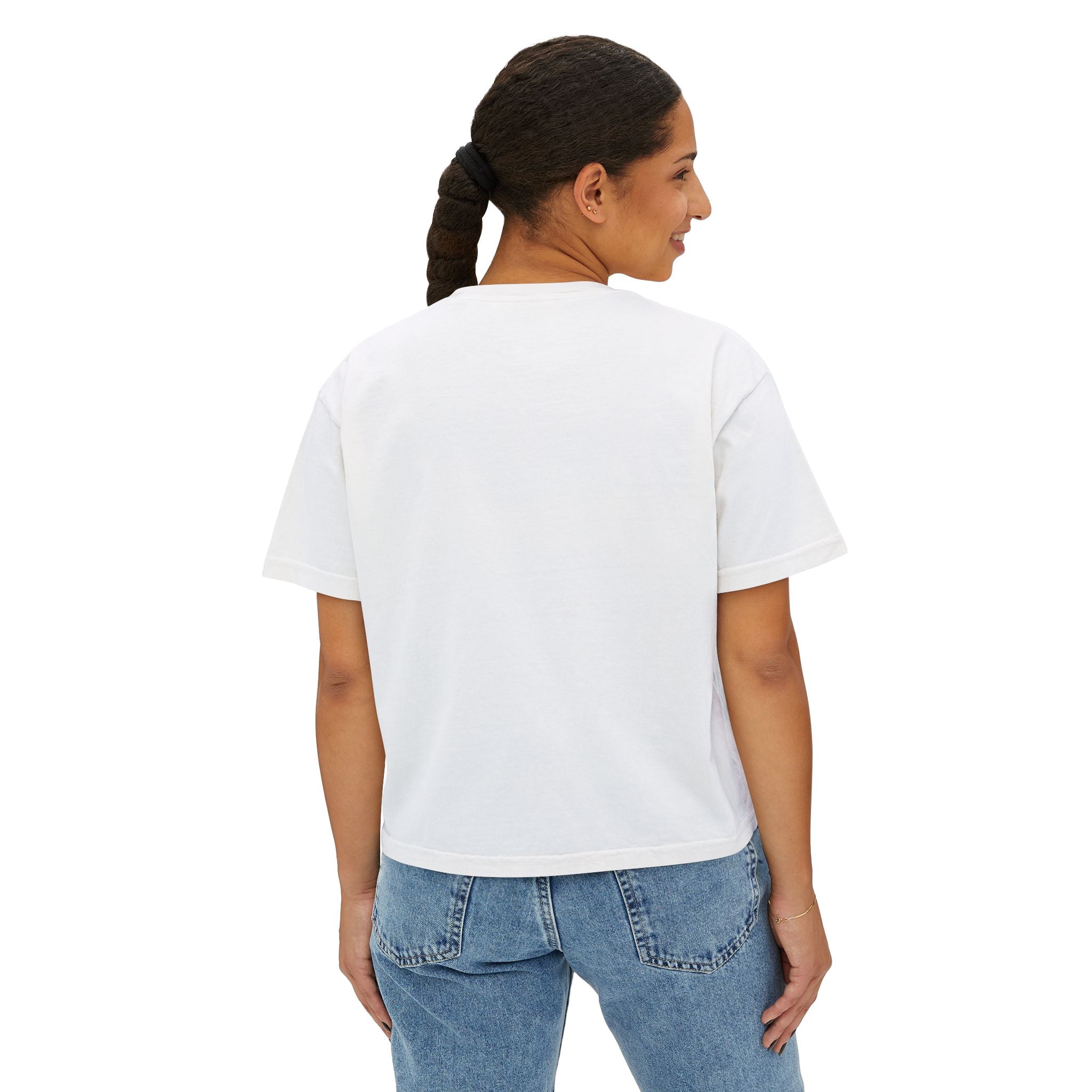YAHWEH Hebrew Boxy Crop Tee — Women's Christian Shirt | Name of God Comfort Colors