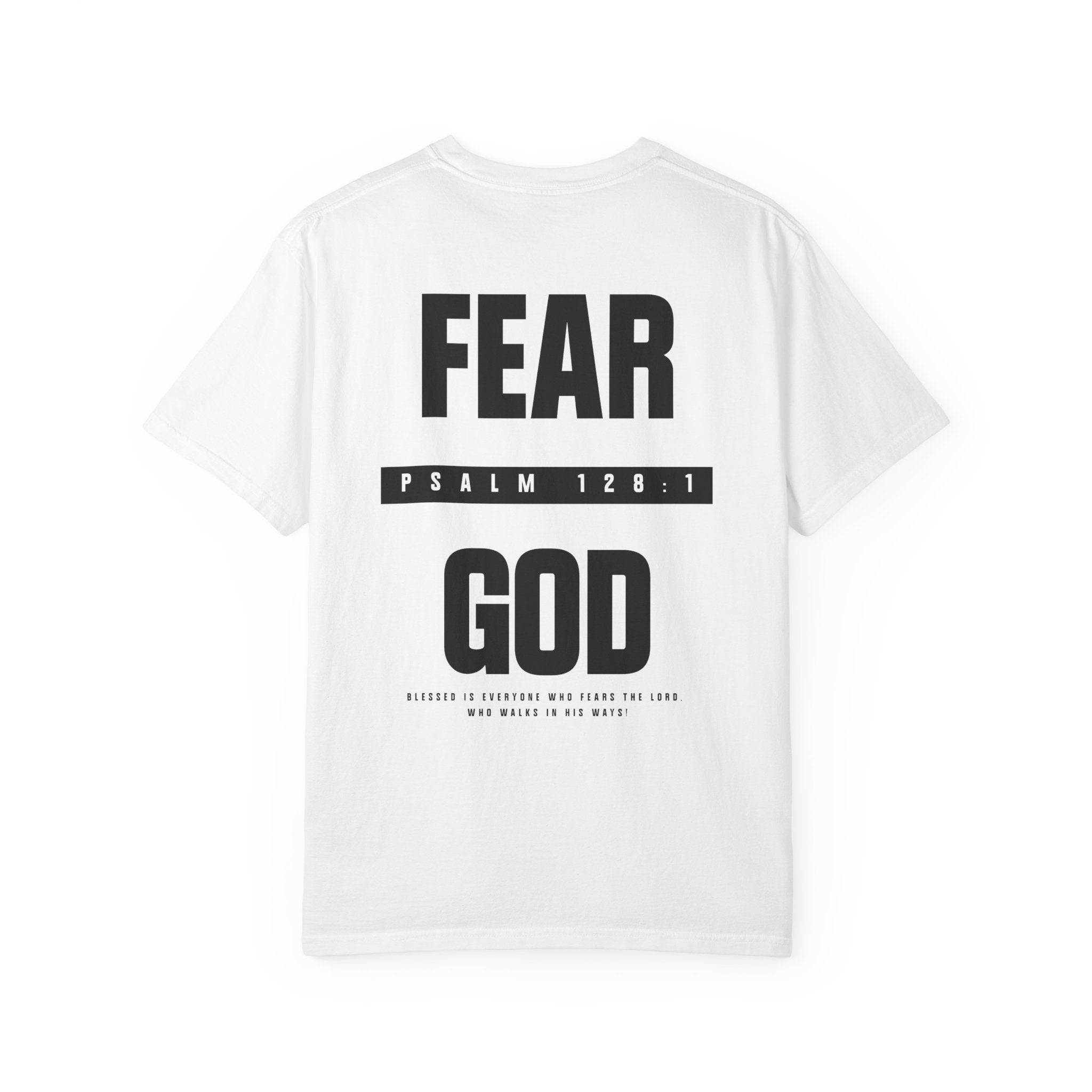 Fear God Tee — Psalm 128:1 Front and Back Comfort Colors T-Shirt