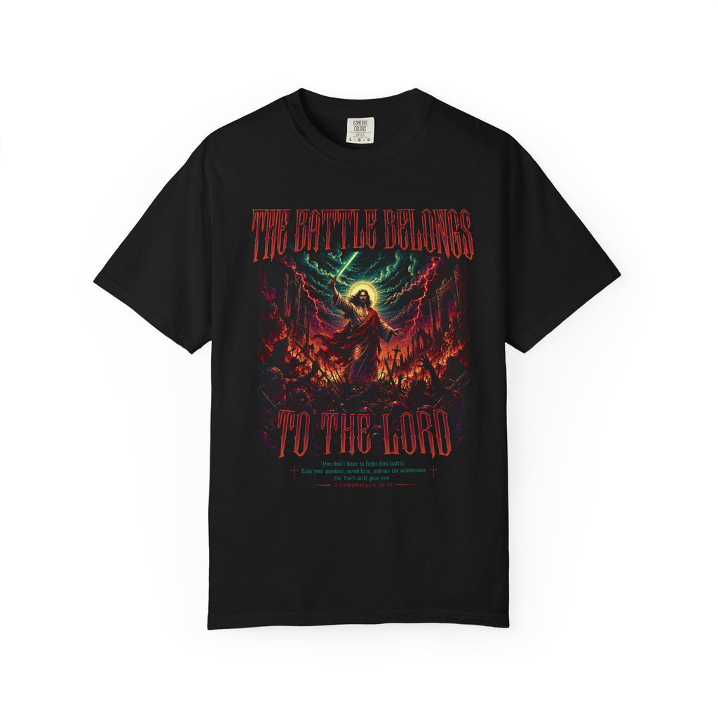The Battle Belongs to the Lord Tee — 2 Chronicles 20:15 Spiritual Warfare T-Shirt