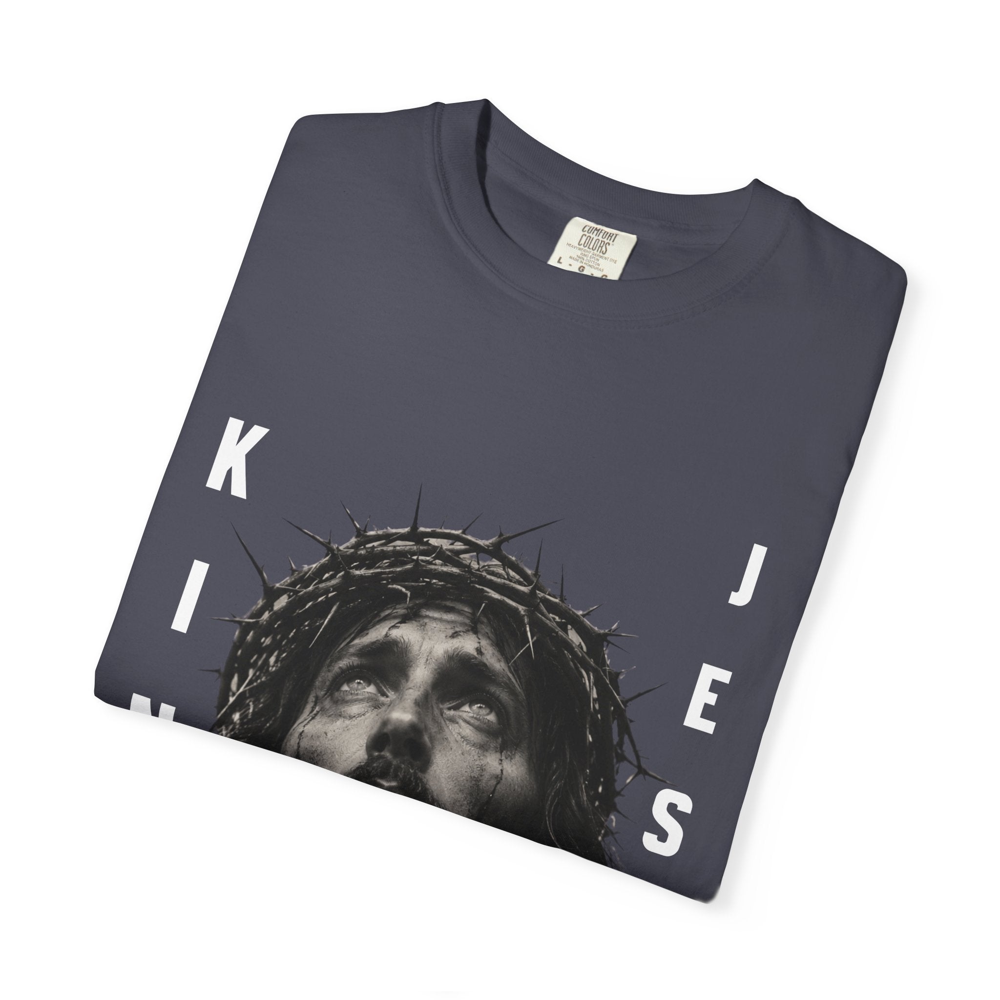 Jesus King T-Shirt — Crown of Thorns Christian Faith Graphic Tee