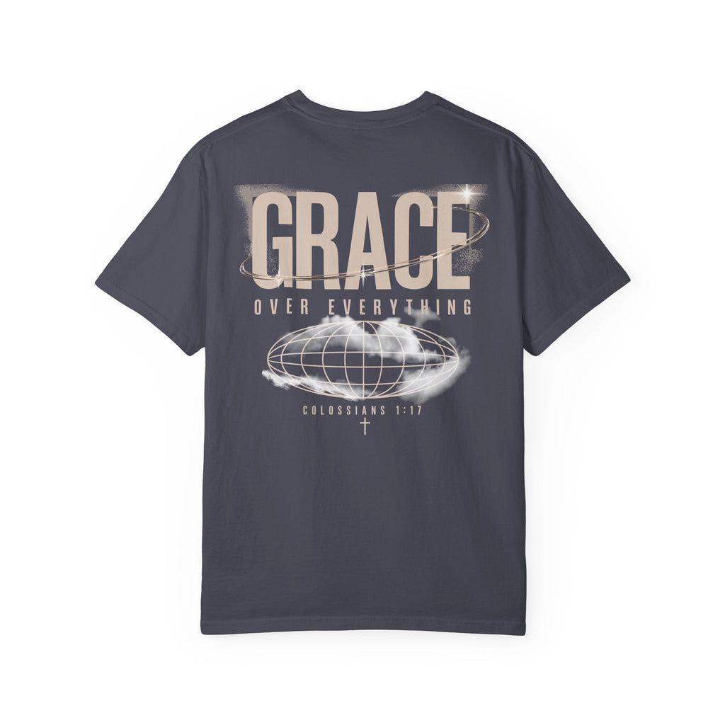 Grace Over Everything Tee — 2010s Streetwear Colossians 1:17 Comfort Colors T-Shirt