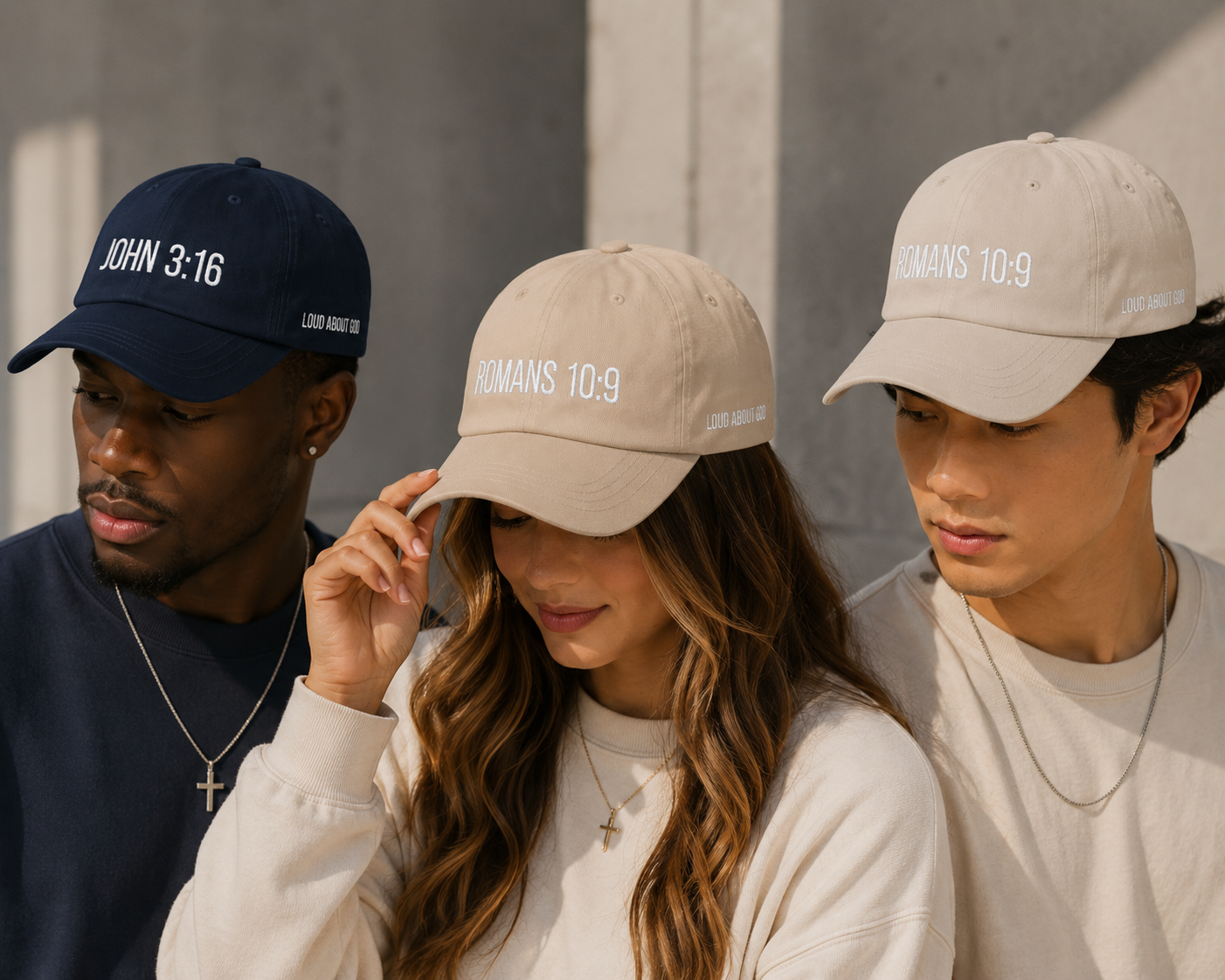 Romans 10:9 Embroidered Dad Hat