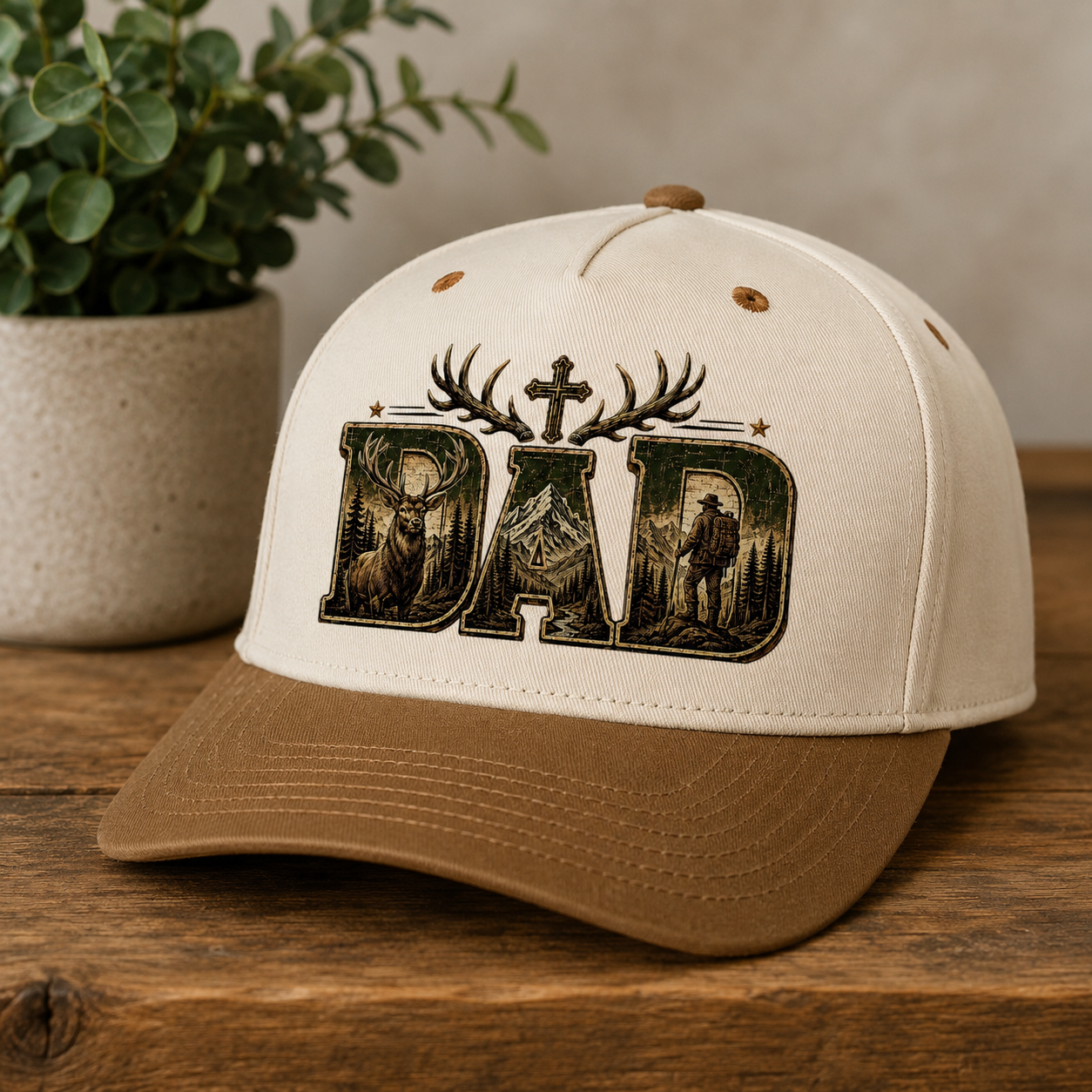DAD Christian Cap — Outdoor Father's Day Hat | Man of Faith Joshua 24:15