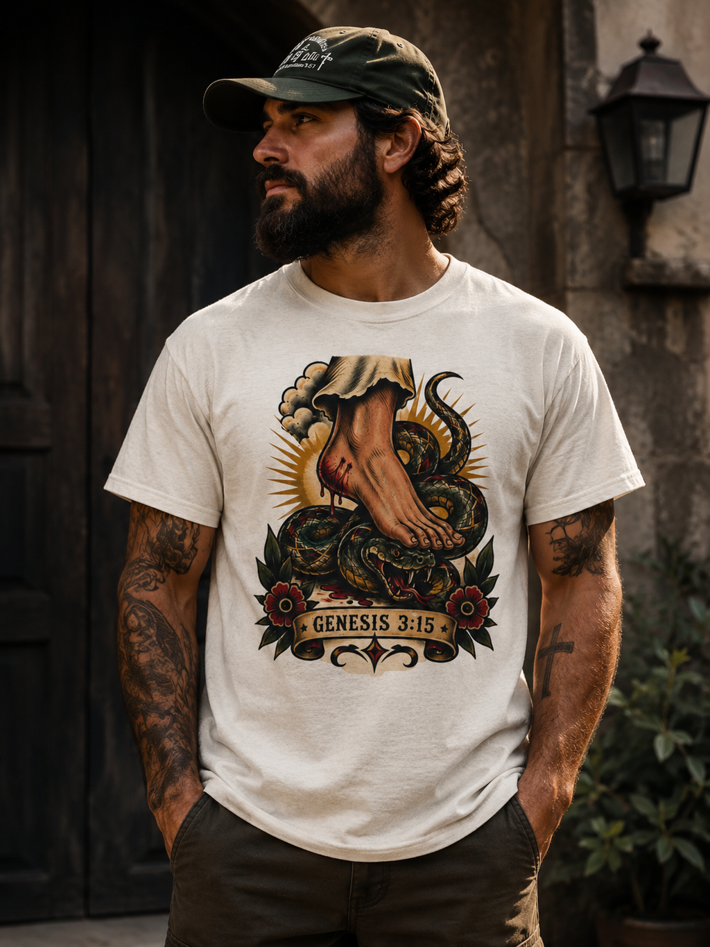 Protoevangelium Genesis 3:15 Tee — Crushed Serpent Comfort Colors T-Shirt