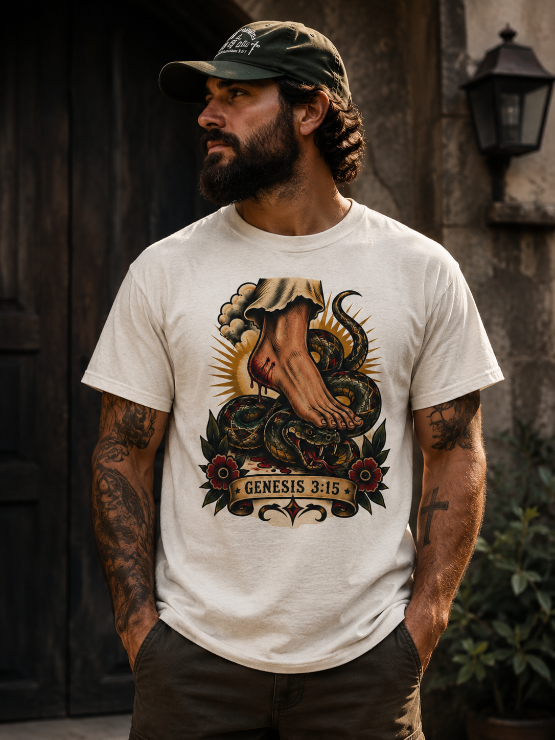 Protoevangelium Genesis 3:15 Tee — Crushed Serpent Comfort Colors T-Shirt