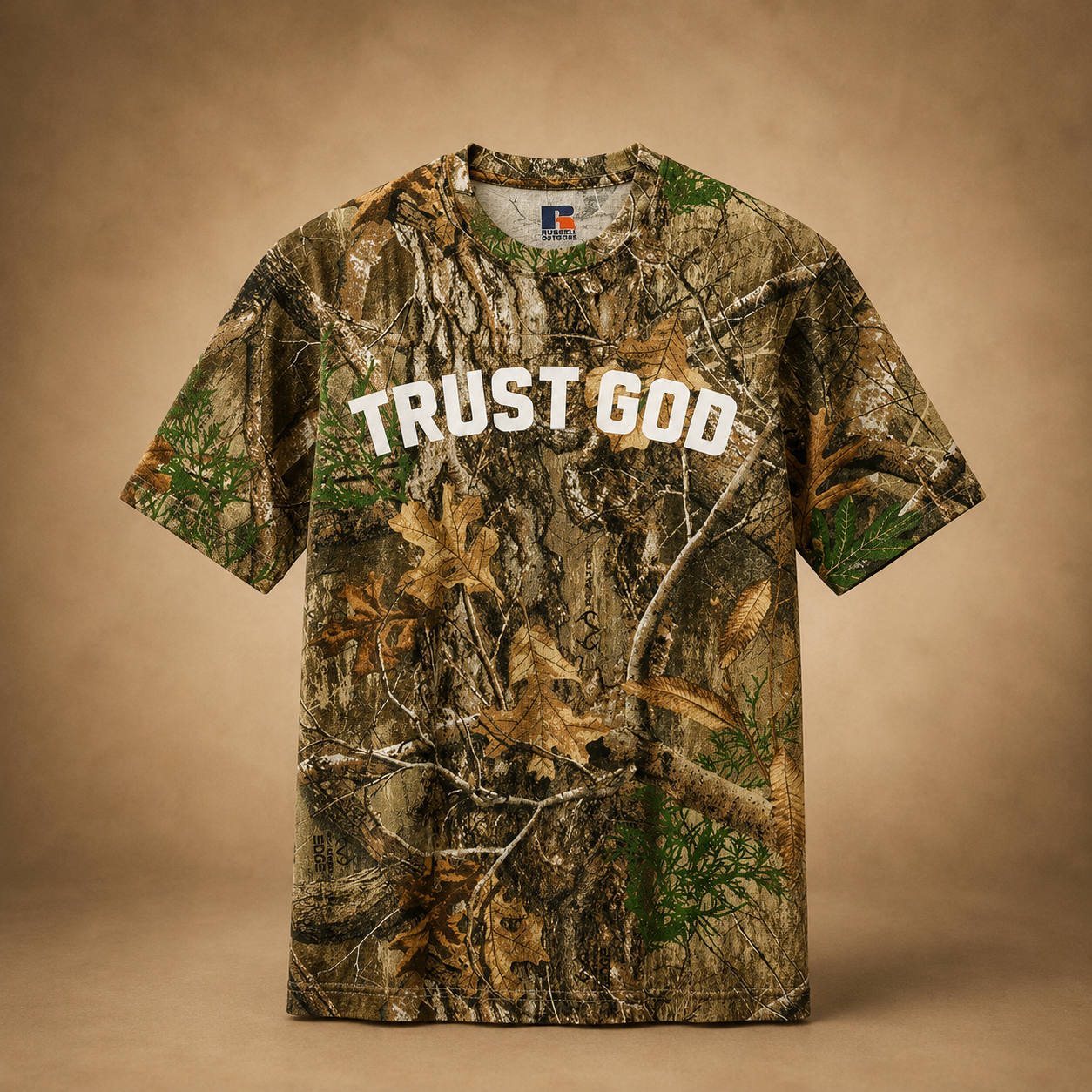 Trust God Camo T-Shirt — Realtree Christian Hunting Tee | Outdoor Faith Shirt